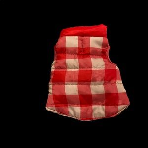 Dog Flannel Bomber Vest XS